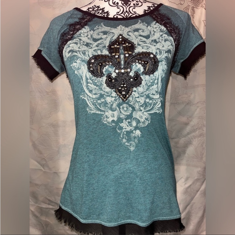 Gothic Miss me lace top